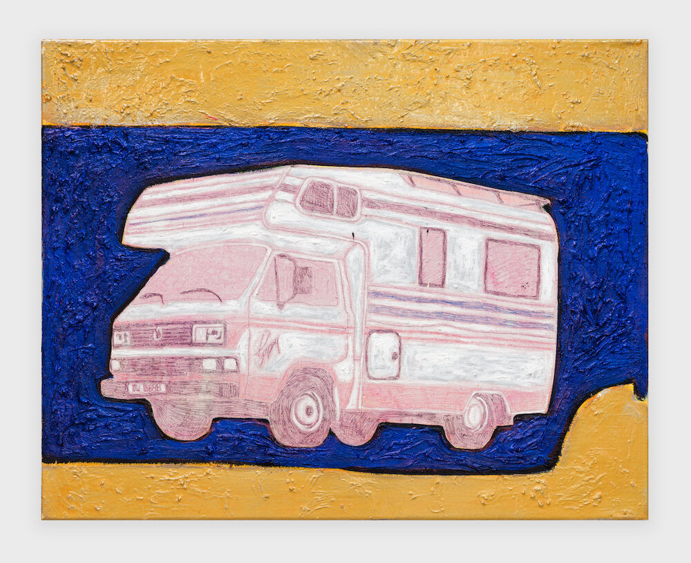 Christoph Matthes, <i>Pride and Prejudice</i>, 2024. Ballpen, rabbitskinglue, pigments, acrylic and oil on canvas 31 1/2 x 39 3/8 in (80 x 100 cm)